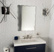 Frameless Ridge Mirror, 28" X 22"