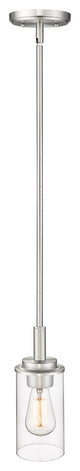 1 Light 4" Brushed Nickel Mini-Pendant