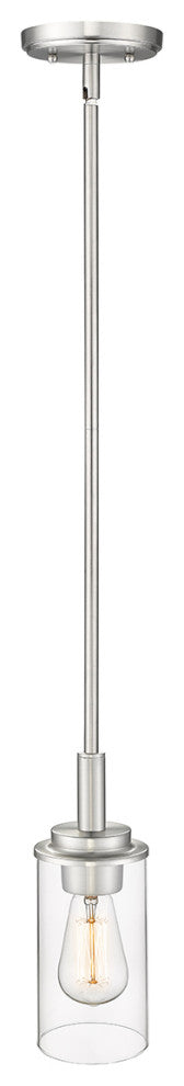 1 Light 4" Brushed Nickel Mini-Pendant