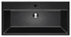 Catalano 110ZENE-1 Zero Pressure-Cast Fireclay Washbasin 1-Hole, Black