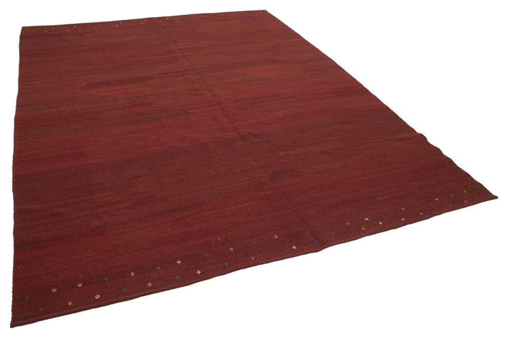 Rug N Carpet - Hand-knotted Oriental 8' 9'' x 11' 4'' Flatweave Wool Kilim Rug