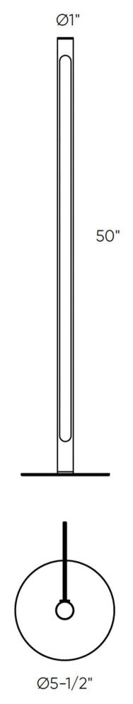 DALS Connect Axis 50" Smart Floor Lamp
