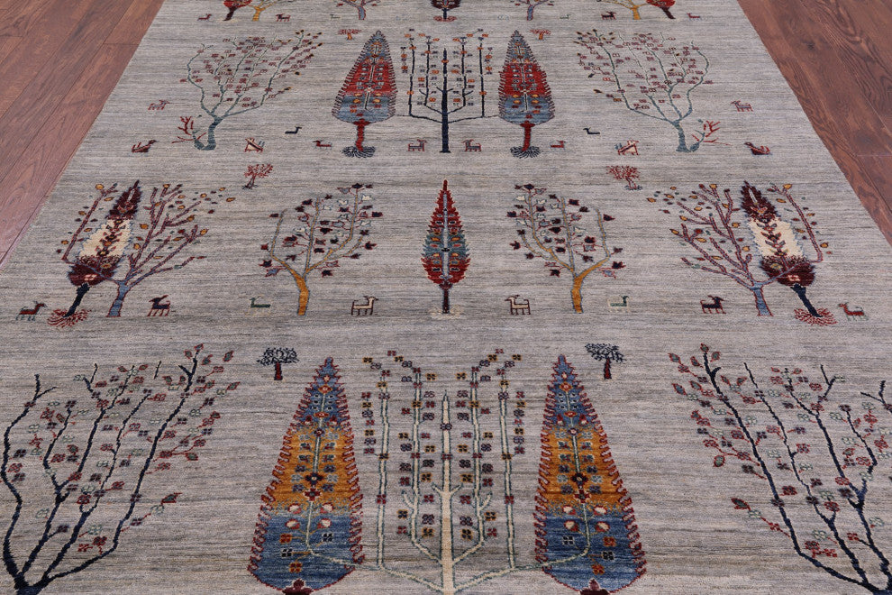 6' 5" X 9' 5" Tribal Persian Gabbeh Handmade Rug Q5269