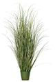 48" Native Green Grass In Iron Pot