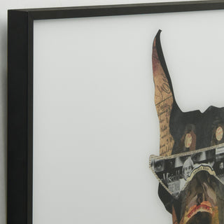 "Doberman Pinscher"  Printed Wall Art Framed With Black Anodized Aluminum