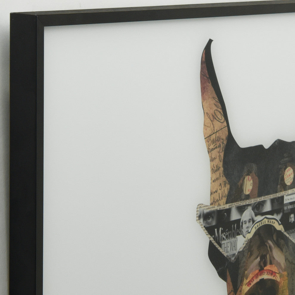 "Doberman Pinscher"  Printed Wall Art Framed With Black Anodized Aluminum
