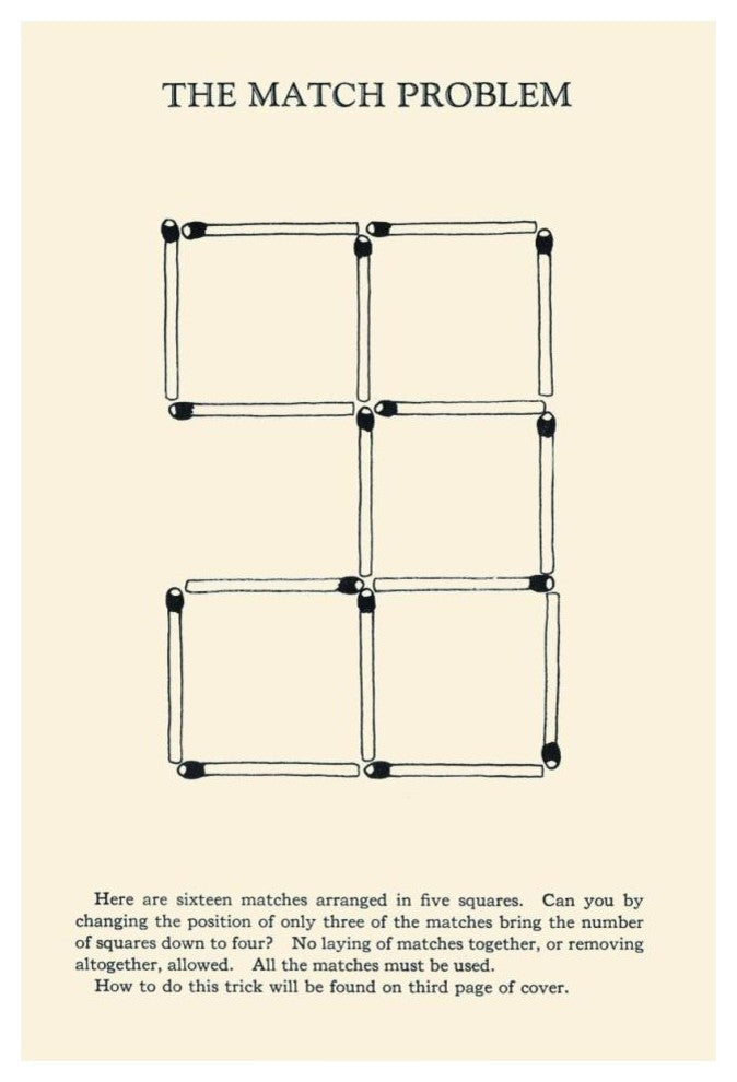 "The Match Problem" Digital Paper Print by Retromagic, 29"x42"