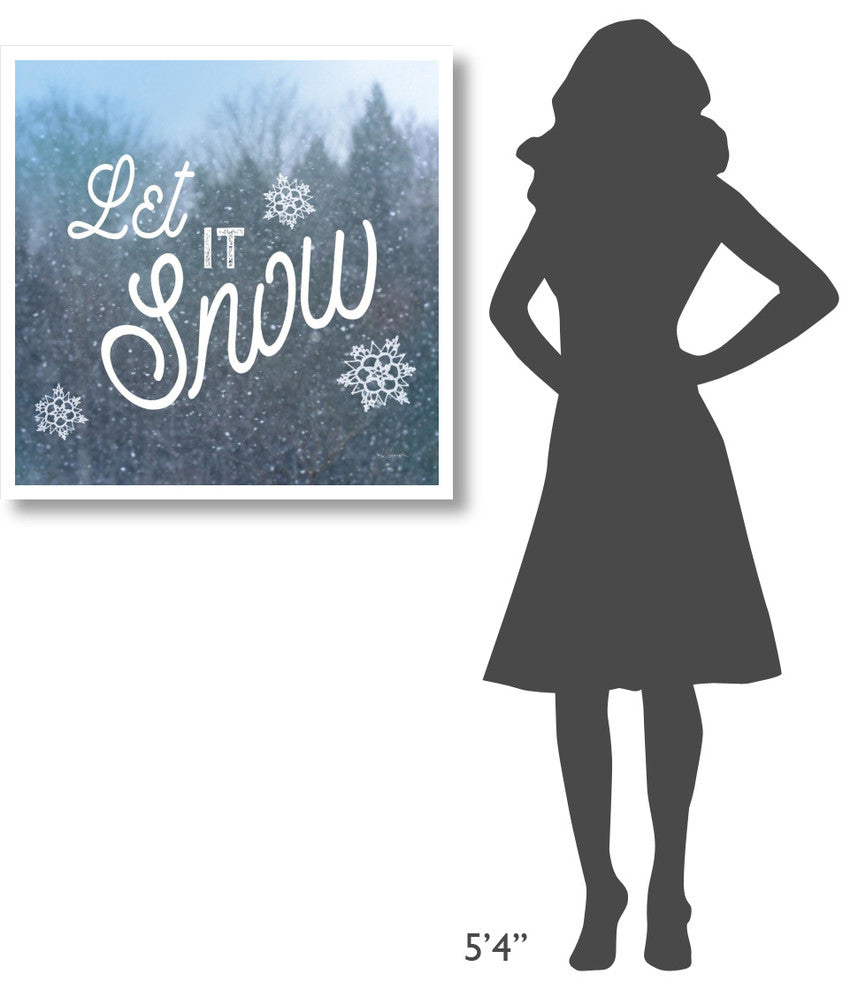 "Let it Snow I" Digital Paper Print by Sue Schlabach, 32"x32"