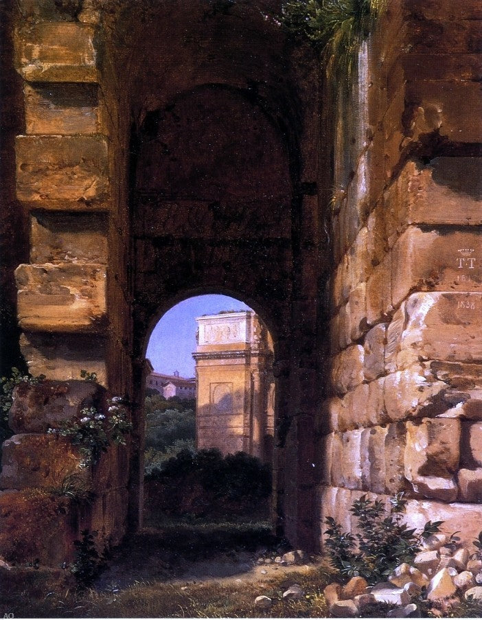 Lancelot-Theodore Turpin De Crisse The Arch of Constantine Wrapped Canvas