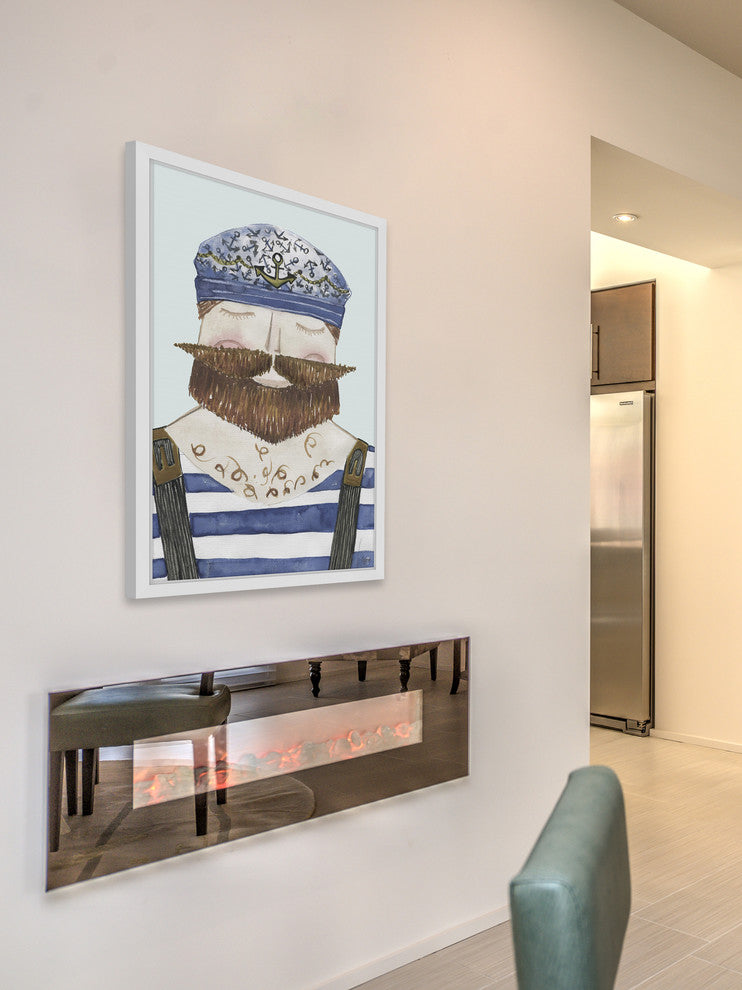 "The Marine" Framed Painting Print, 16"x24"