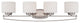 Axel 4-Light Bath Bar, Satin Platinum