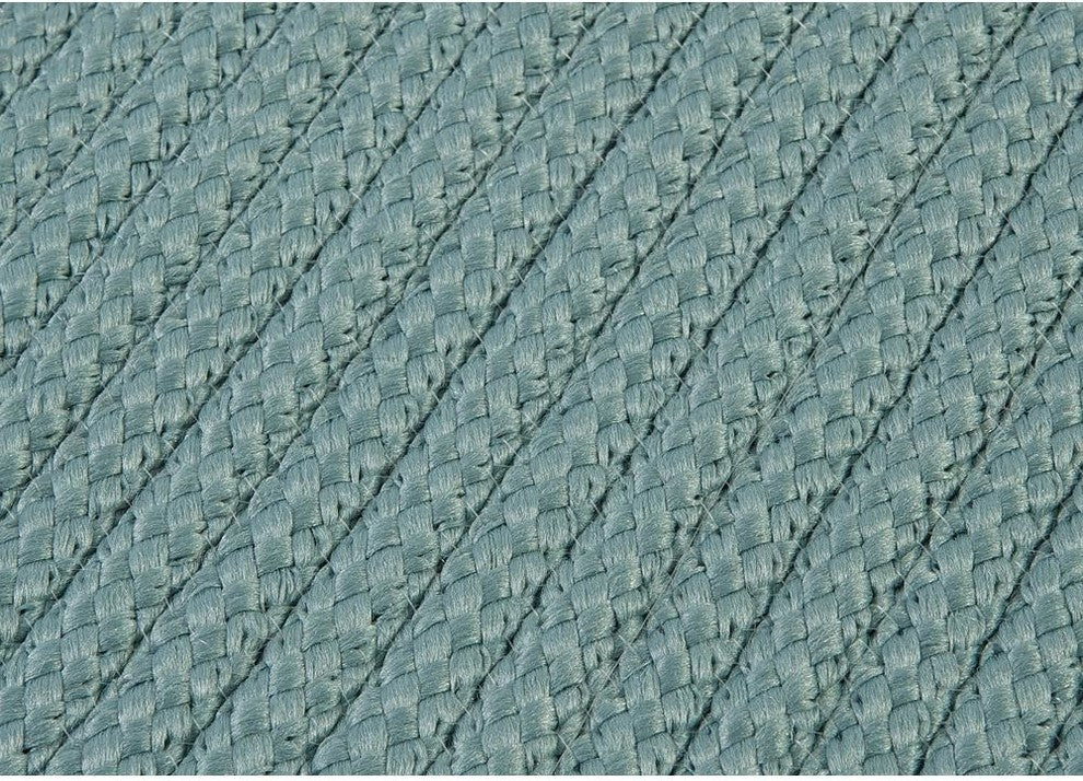 Simply Home Solid H101 Federal Blue Indoor/Outdoor Area Rug, Square 8'x8'