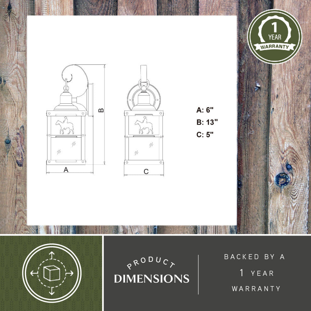 Trail 5" Outdoor Wall Sconce, Burnished Bronze