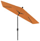 Pismo Dawn 9'x7' Rectangular Premium Push Tilt Market Umbrella, Black Frame, Tus