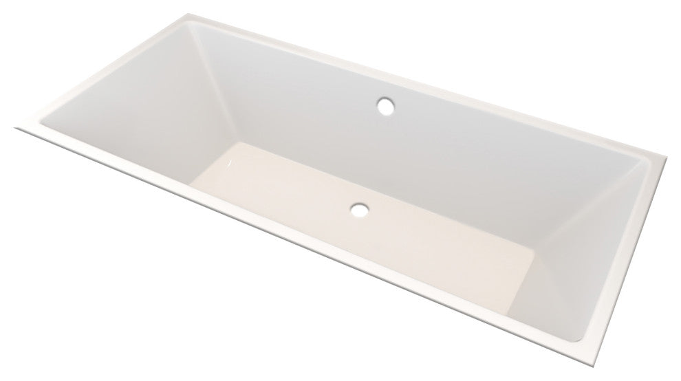 CHI White Acrylic Extra Deep Undermount Center Drain Bathtub by Valley Acrylic,