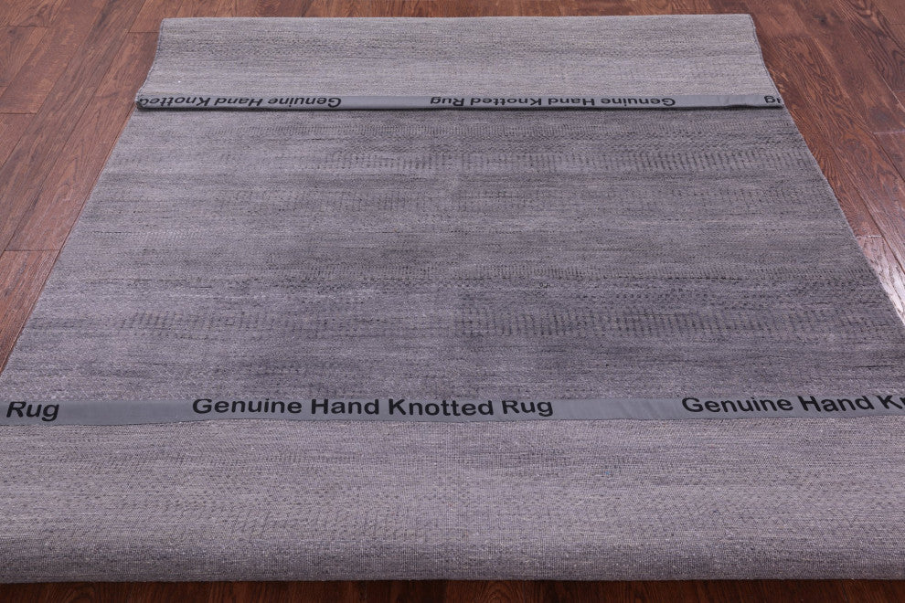 Savannah Grass Wool and Silk Hand Knotted Rug 6' 0" X 9' 2" Q11402