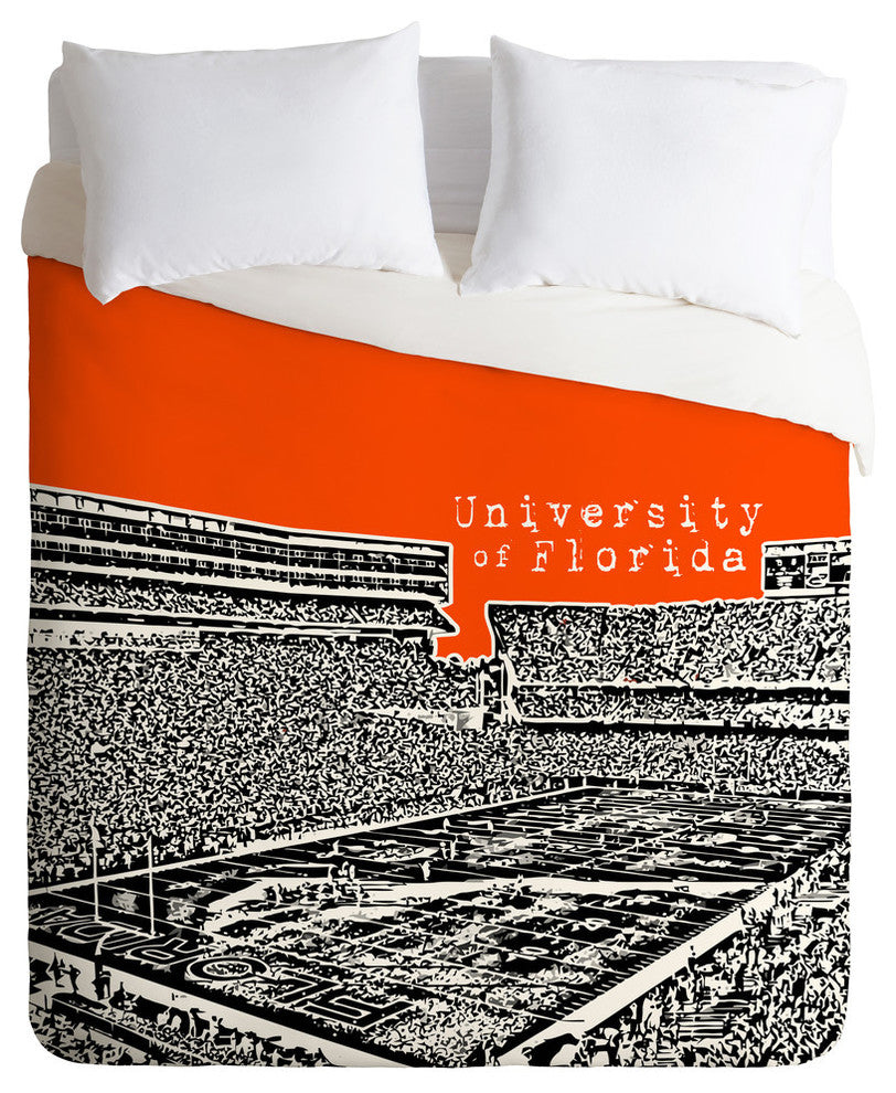 Deny Designs Bird Ave University Of Florida Orange Duvet Cover - Lightweight