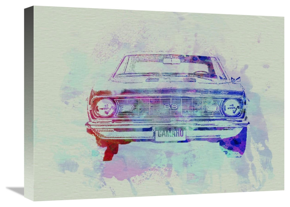 "Chevy Camaro Watercolor 2" Fine Art Print