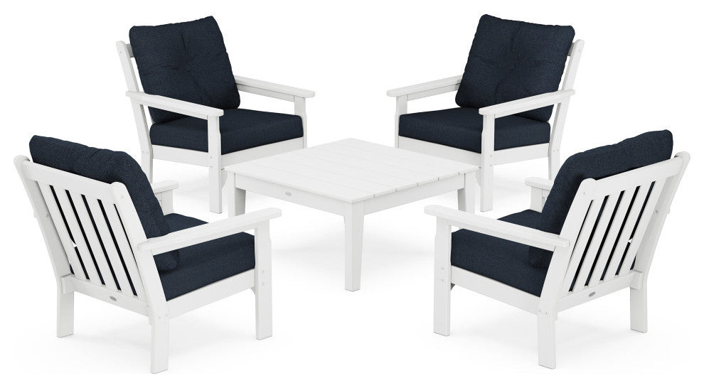 POLYWOOD Vineyard 5-Piece Deep Seating Conversation Set