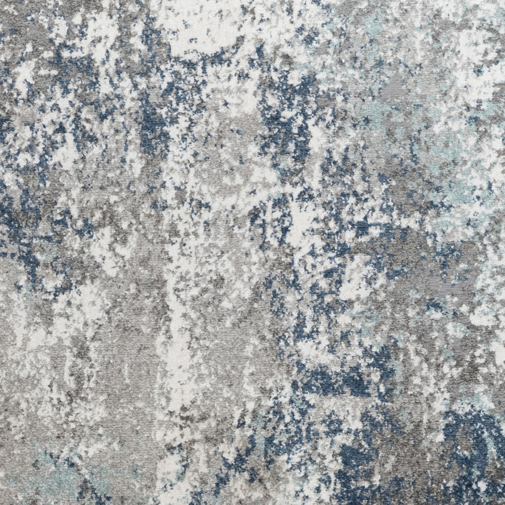 Yasmin Deva Area Rug, Blue, 9' x 13', Abstract