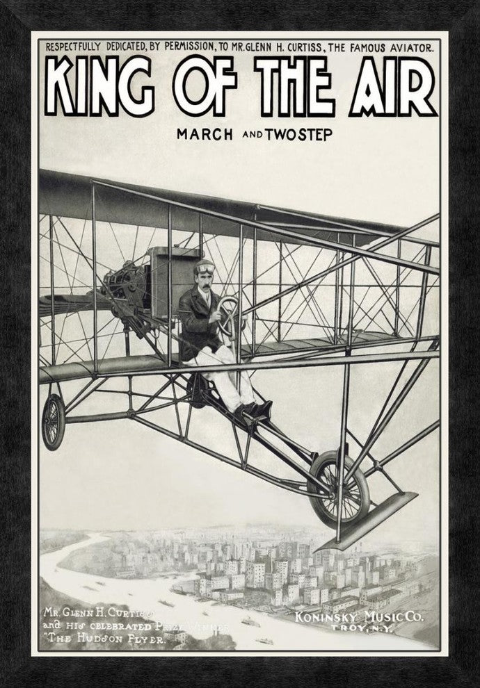 "King of the Air" Framed Canvas Giclee, 18"x26"