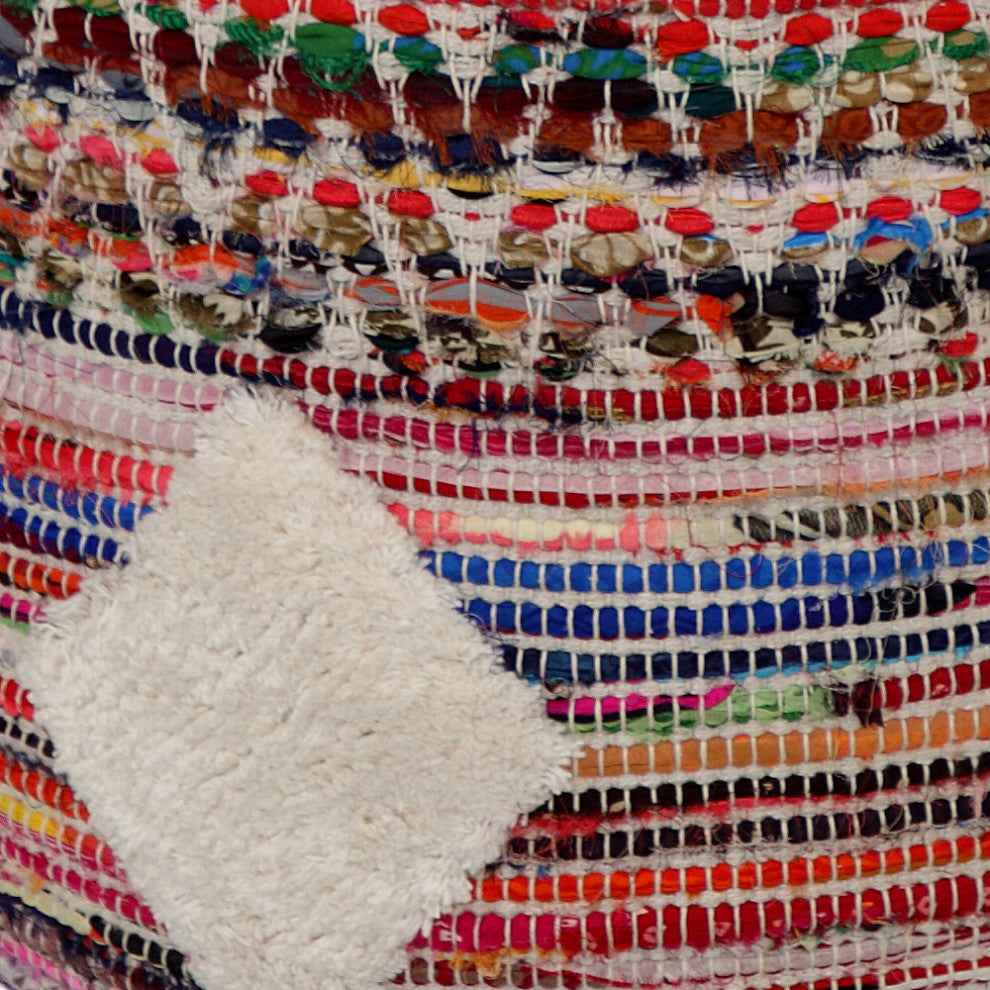 Boho Geometric Pouf