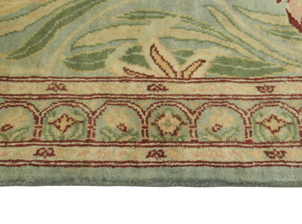 Pak-Persian Eliza Light Green/Gray Runner, 2'8x10'0