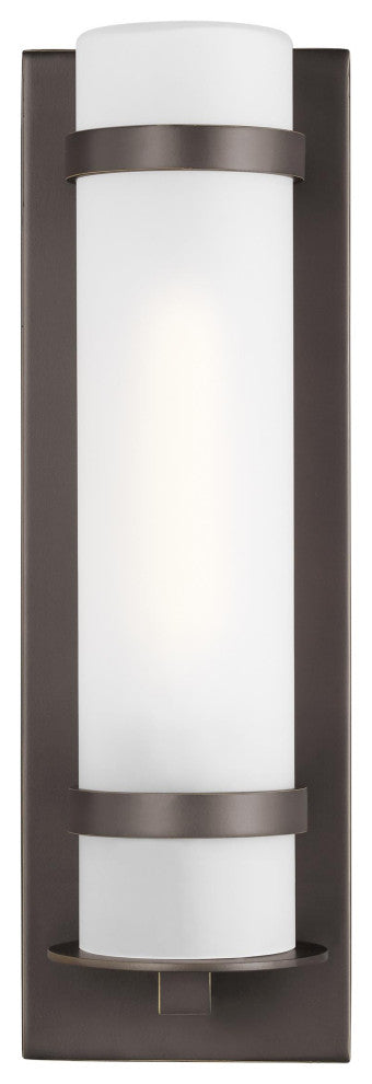 Alban Large 1-Light Outdoor Wall Lantern, Antique Bronze