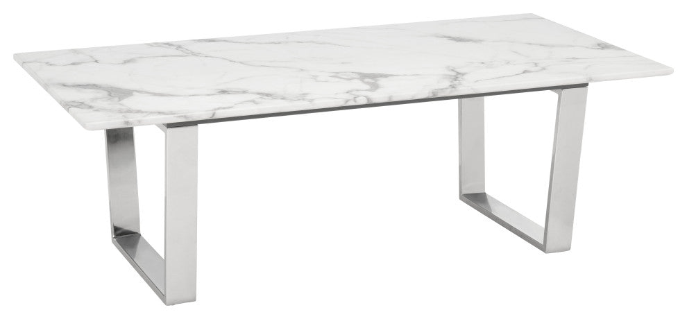 Atlas Coffee Table White/Silver