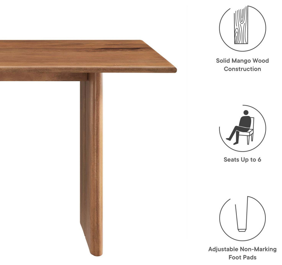 MODWAY Amistad 60" Wood Dining Table
