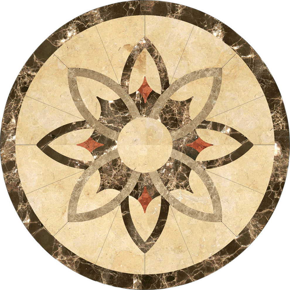 Celina Stone Medallion, 33.5" Unmounted, 3/8" Thick