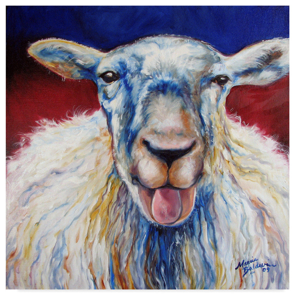 Marcia Baldwin 'Oh Baa Ma' Canvas Art, 14"x14"