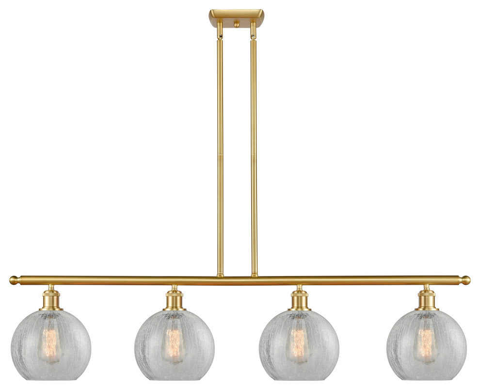 Innovations Lighting 516-4I-SG-G125-8-LED Athens 4 Light 48" Island Light