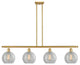 Innovations Lighting 516-4I-SG-G125-8-LED Athens 4 Light 48" Island Light