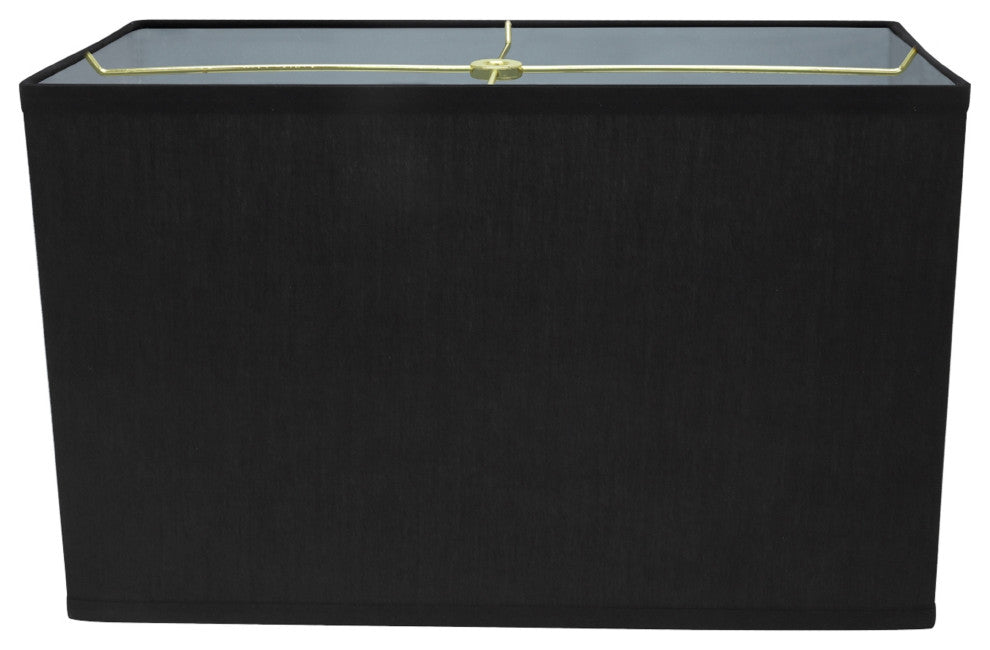 Aspen Creative 36001 Rectangle Hardback Shape Spider Lamp Shade in Black
