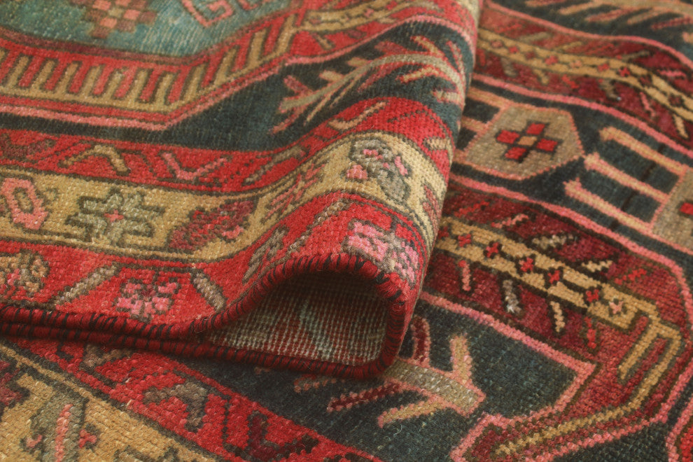 Fine Vintage Distressed Jahzeel Charcoal/Beige Runner, 3'2x10'8