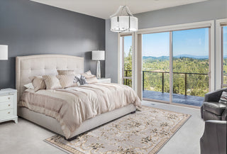 Avalon 5604 Light Gray Aubusson Rug, 7'10"x9'10"