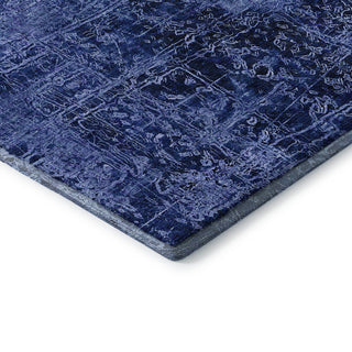 Premium Machine Washable Mayfield AMF559 Navy 8' x 10' Rug