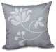 Traditional Flower-Single Bloom, Floral Print Pillow, Gray, 26"x26"