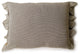 HomeRoots Set of 2 Khaki Tiny Check With Ruffle Lumbar Accent Pillows