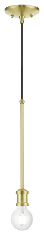 Lansdale 1 Light Satin Brass Single Pendant