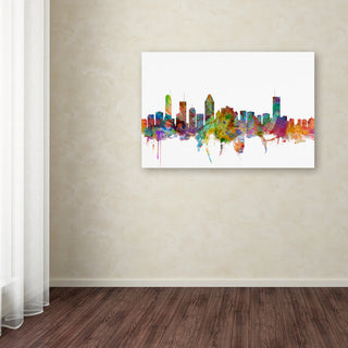 'Montreal, Canada Skyline' Canvas Art by Michael Tompsett