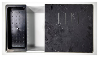 Nantucket Sinks Undermount Workstation Granite Composite, Matte White