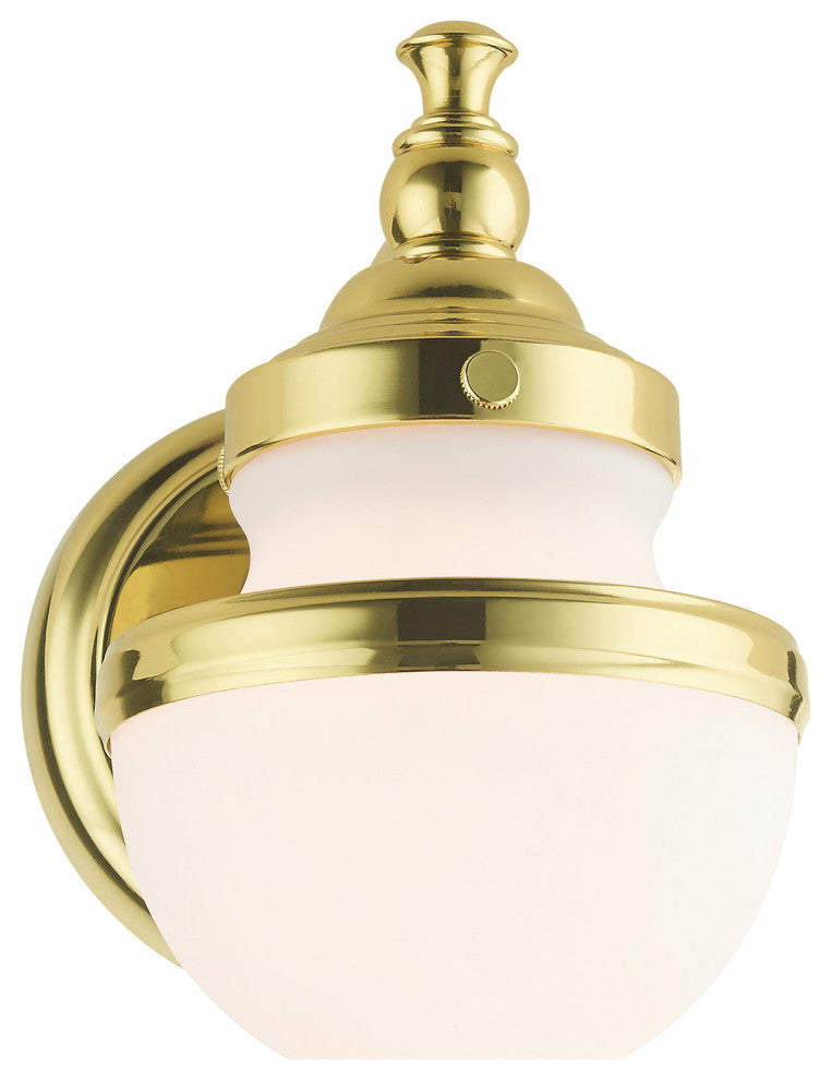 Polished Brass Modern Sconce