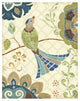 "Eastern Tales Bird IV" Digital Paper Print by Daphne Brissonnet, 22"x26"
