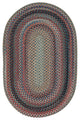 Capel Portland Medium Blue 0346_400 Braided Rugs - 7' X 9' Oval