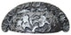 Florid Leaves Bin Pull, Satin Nickel