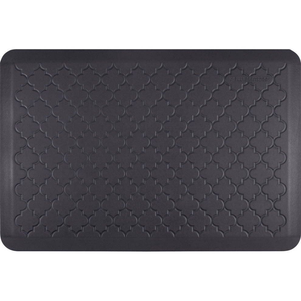 WellnessMats Premium Anti-Fatigue Mat Trellis Collection, Midnight Blue, 36"x24"