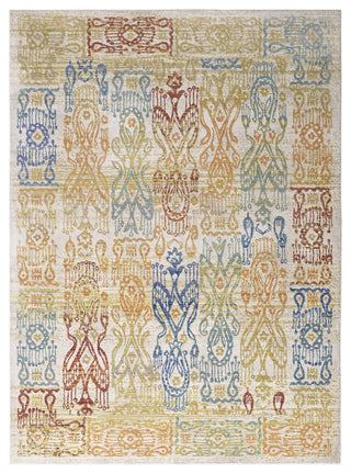 Multicolored Solimar Distressed Southwestern Aztec 8x10 Area Rug