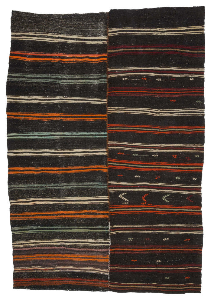 Vintage Anatolian Kilim Rug 7' 9" x 11' 3", 93 in. x 135 in.